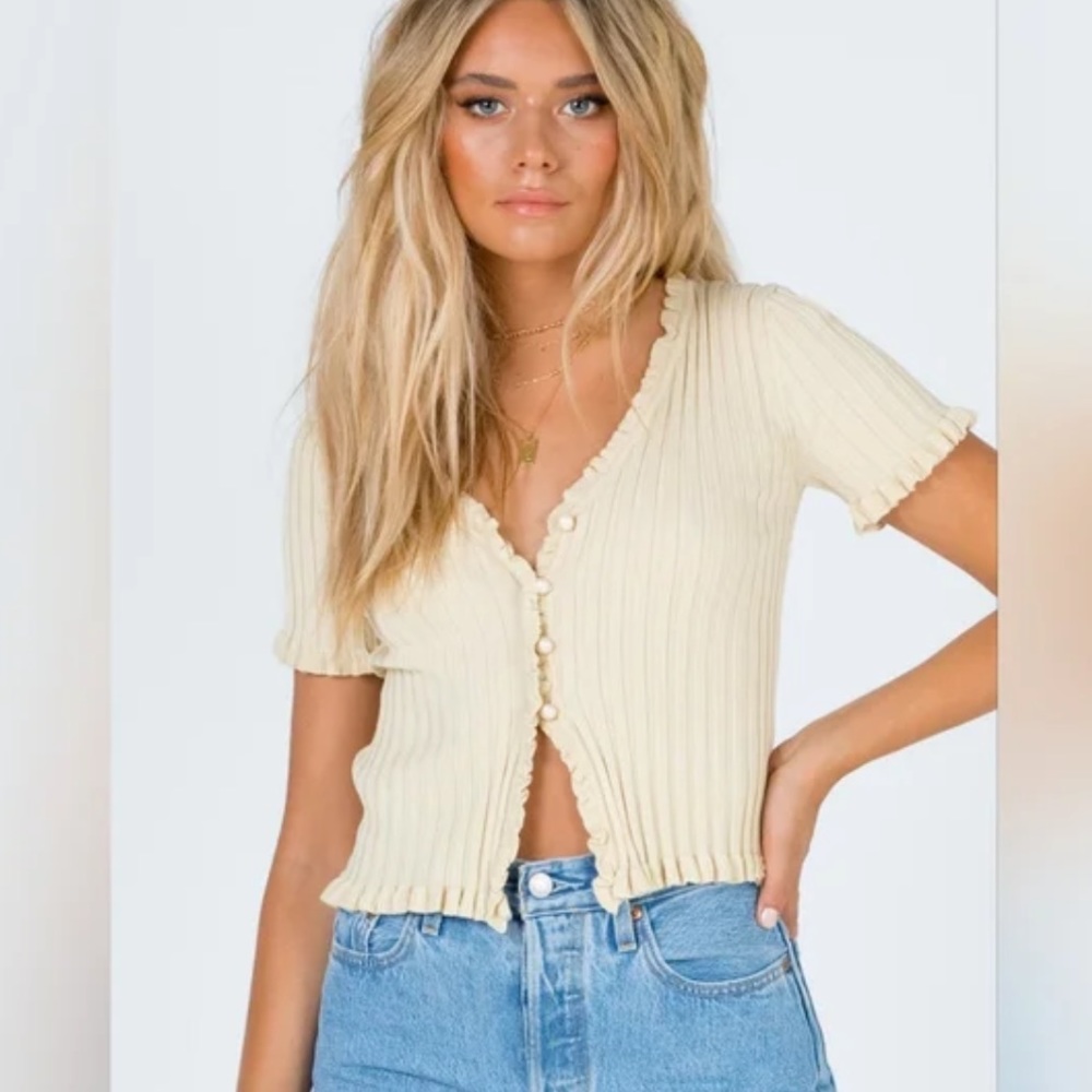 Princess Polly Zahira Top Beige